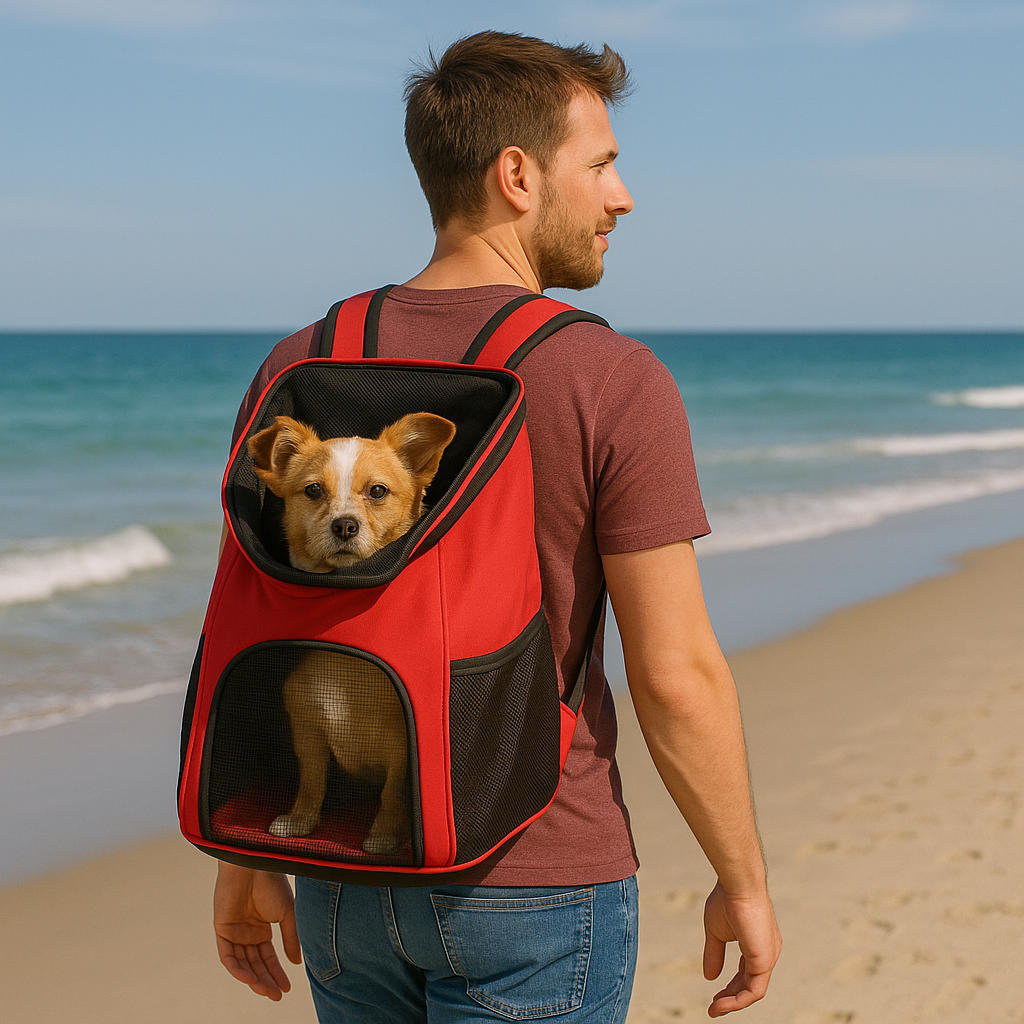 Ademende hondenrugzak voor wandelen en reizen | AirPack
