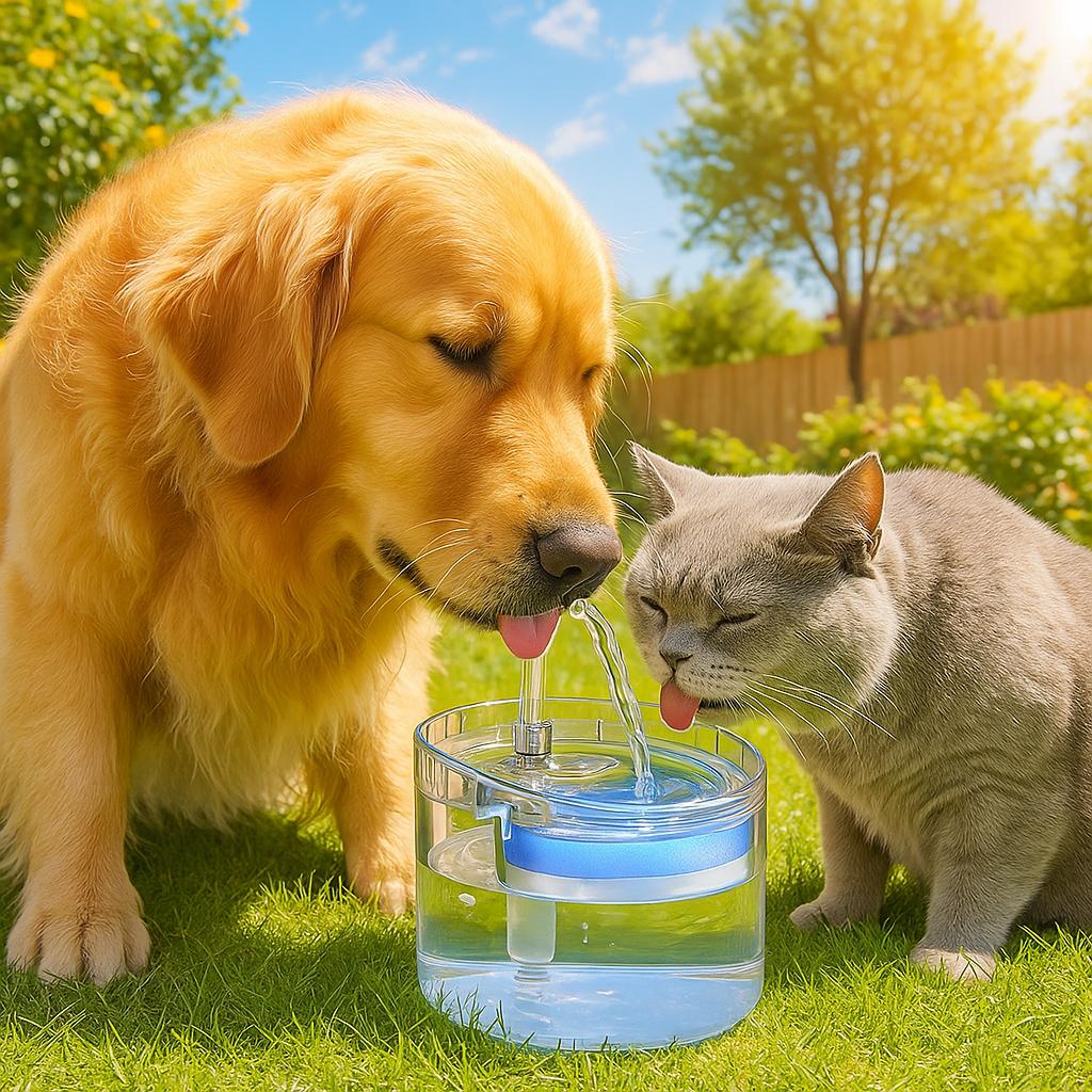 Automatische drinkfontein met sensor voor katten en honden | Visilo