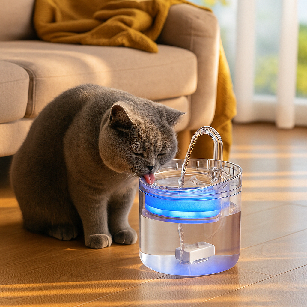 Automatische drinkfontein met sensor voor katten en honden | Visilo