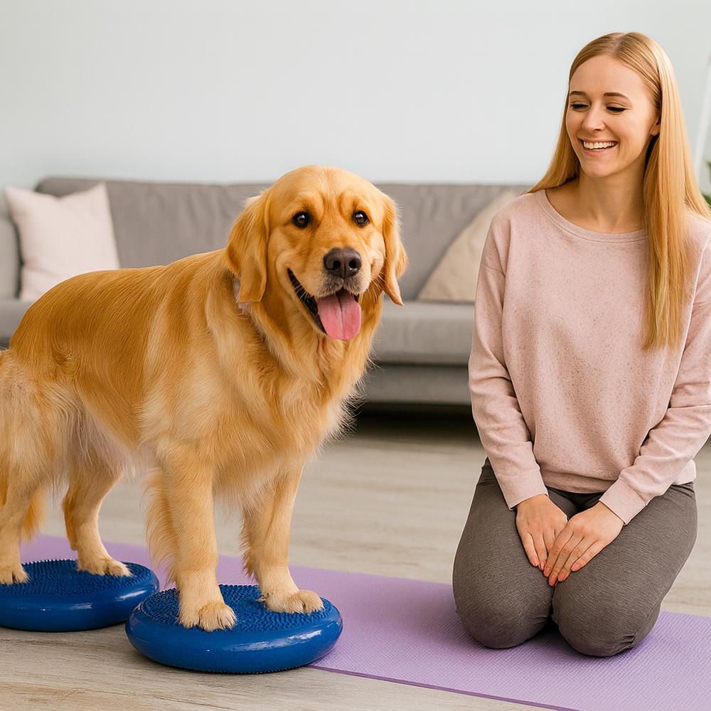 Balanskussen voor hondenyoga met antislip en compact ontwerp | Zeyvon