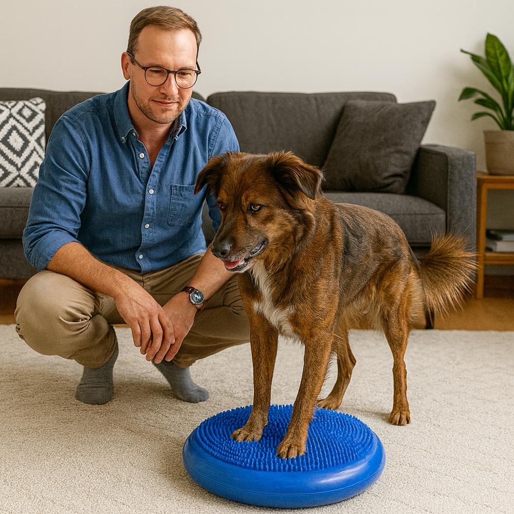 Balanskussen voor hondenyoga met antislip en compact ontwerp | Zeyvon