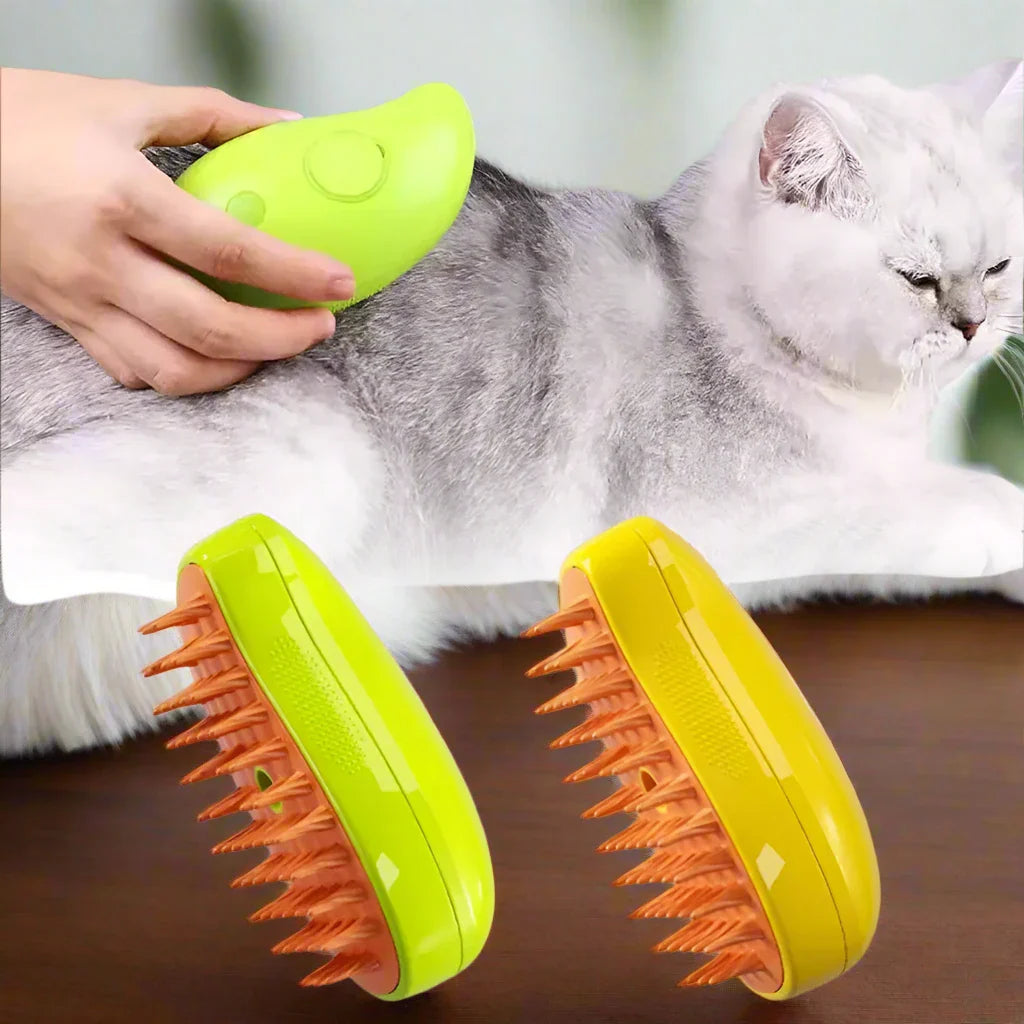 Fleur | Verzorgingstool met stoom en massageborstel voor huisdieren