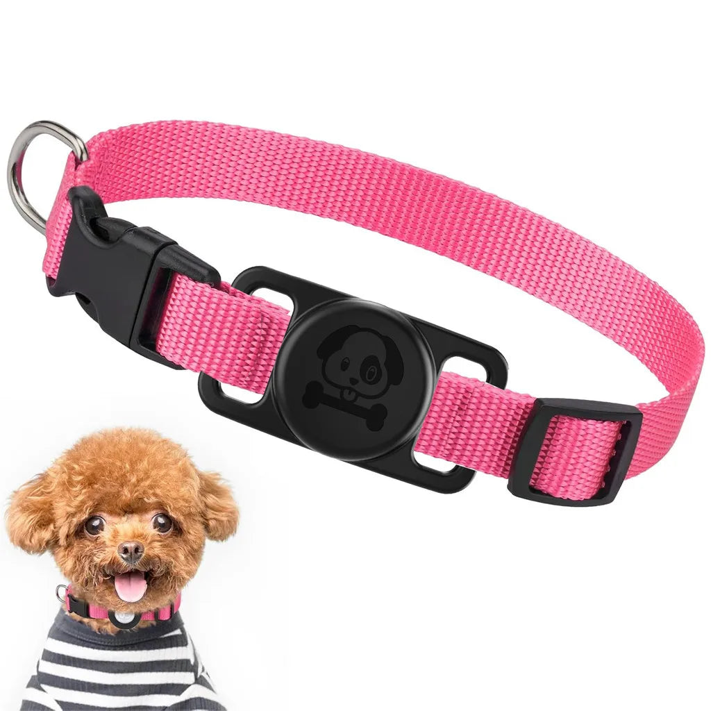 Halsband met AirTag houder voor honden | Moviq