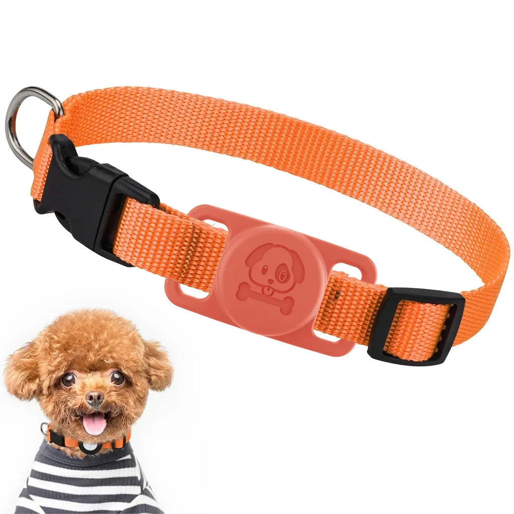 Halsband met AirTag houder voor honden | Moviq