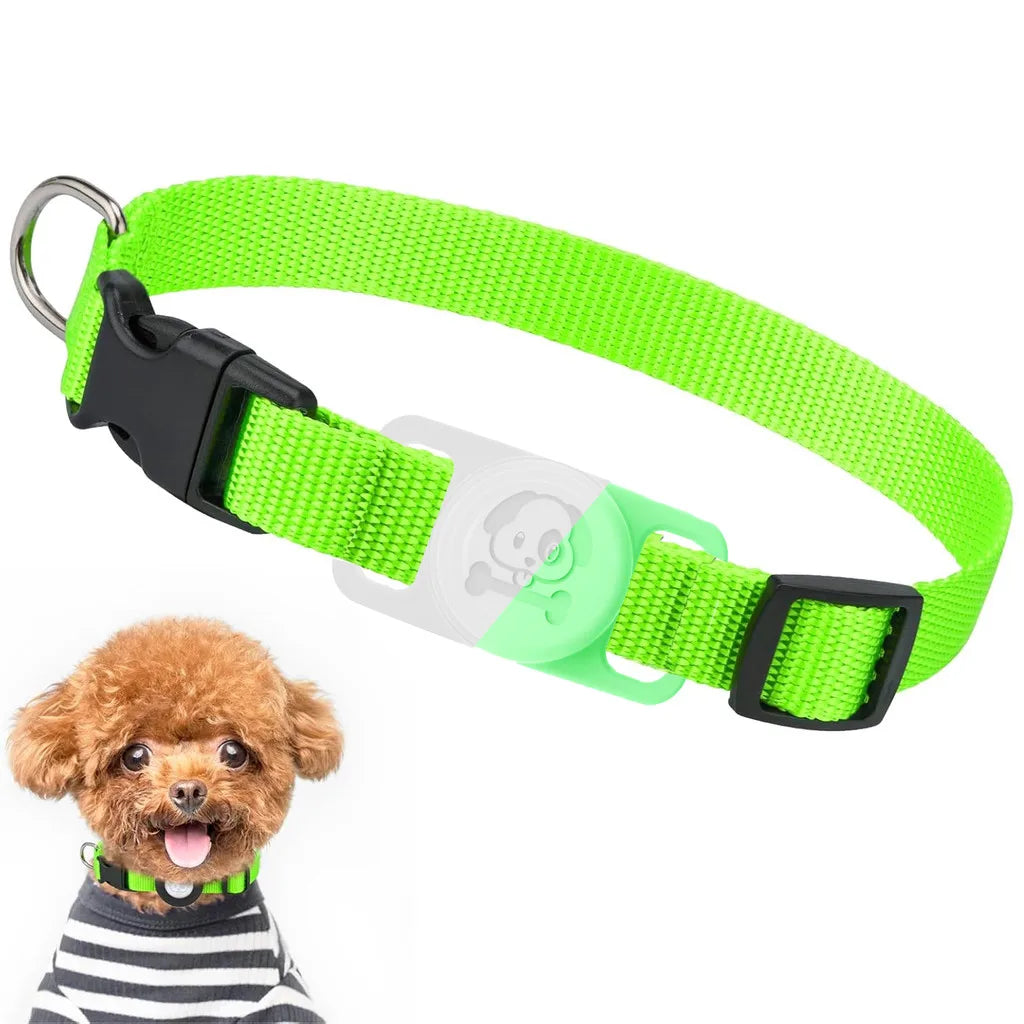 Halsband met AirTag houder voor honden | Moviq