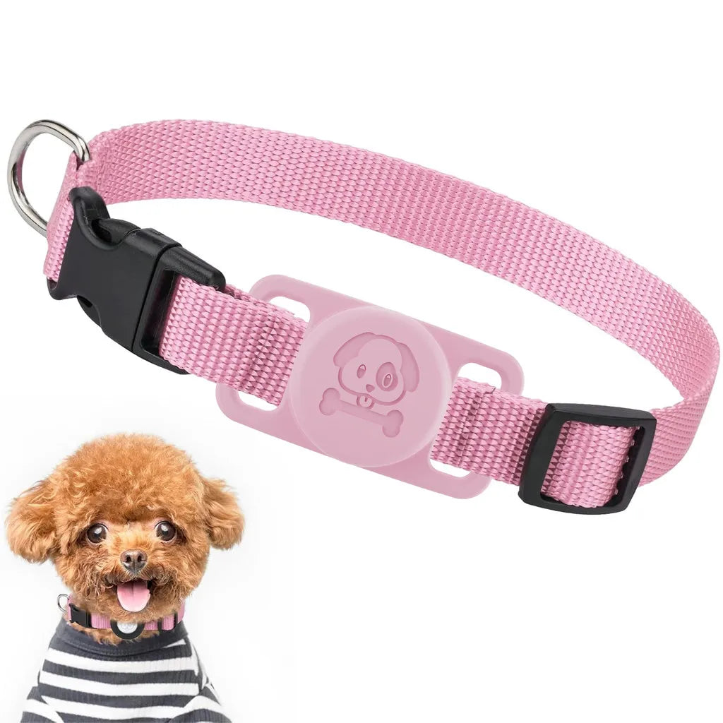 Halsband met AirTag houder voor honden | Moviq