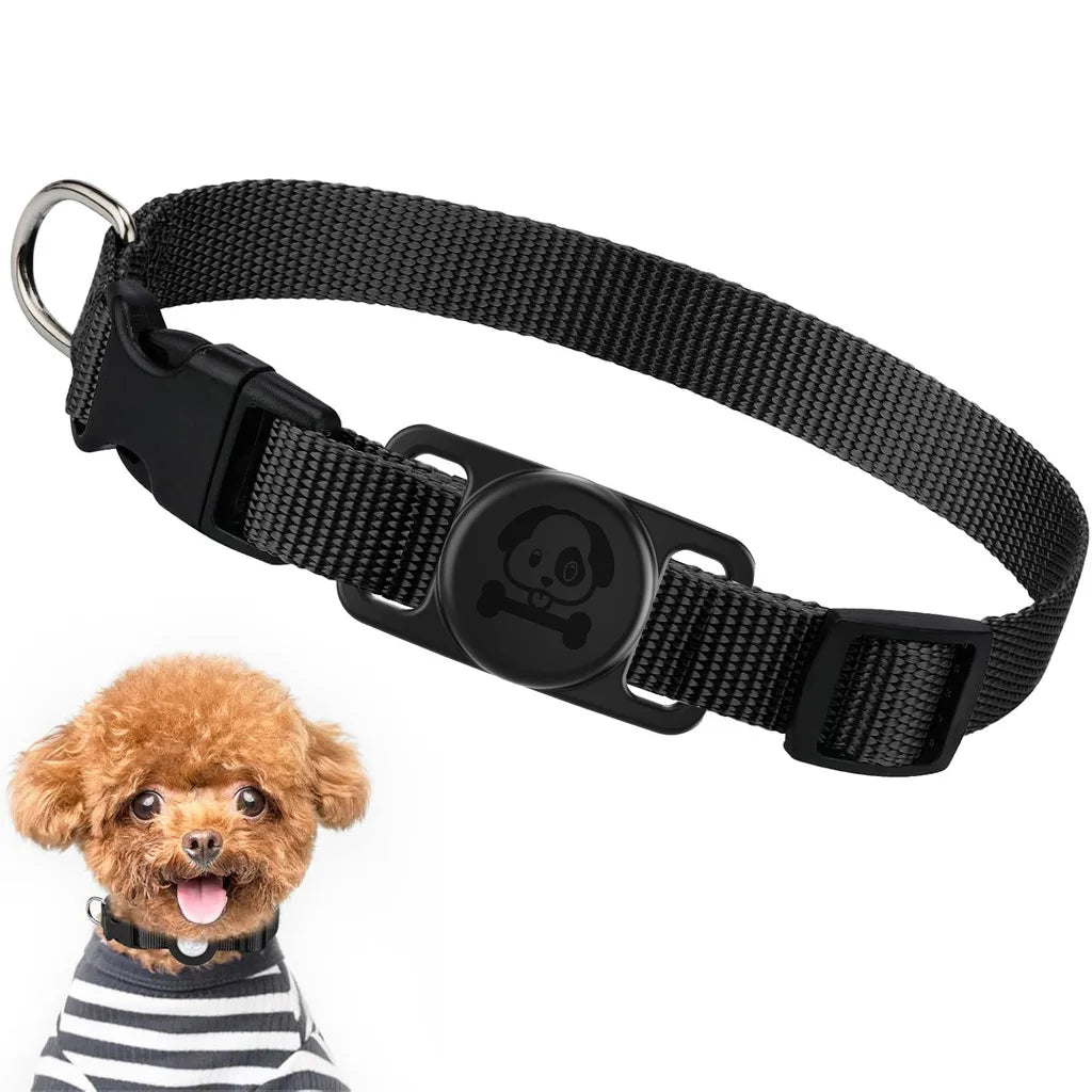 Halsband met AirTag houder voor honden | Moviq
