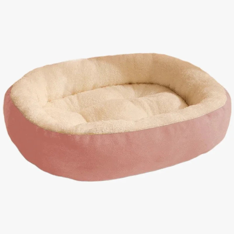 Hondenbed rond met zachte pluche vulling voor alle seizoenen | SnoozyNest