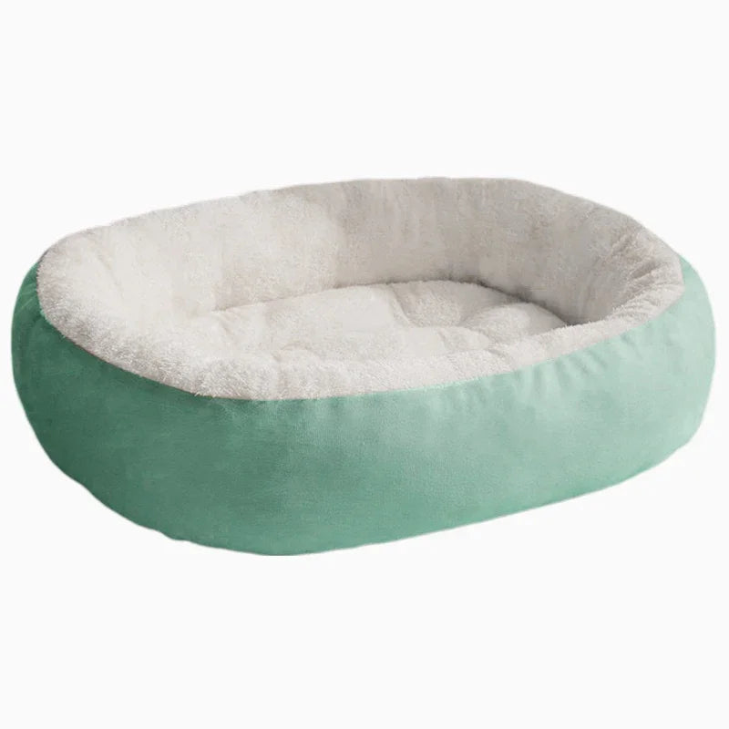 Hondenbed rond met zachte pluche vulling voor alle seizoenen | SnoozyNest
