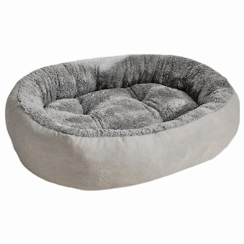 Hondenbed rond met zachte pluche vulling voor alle seizoenen | SnoozyNest