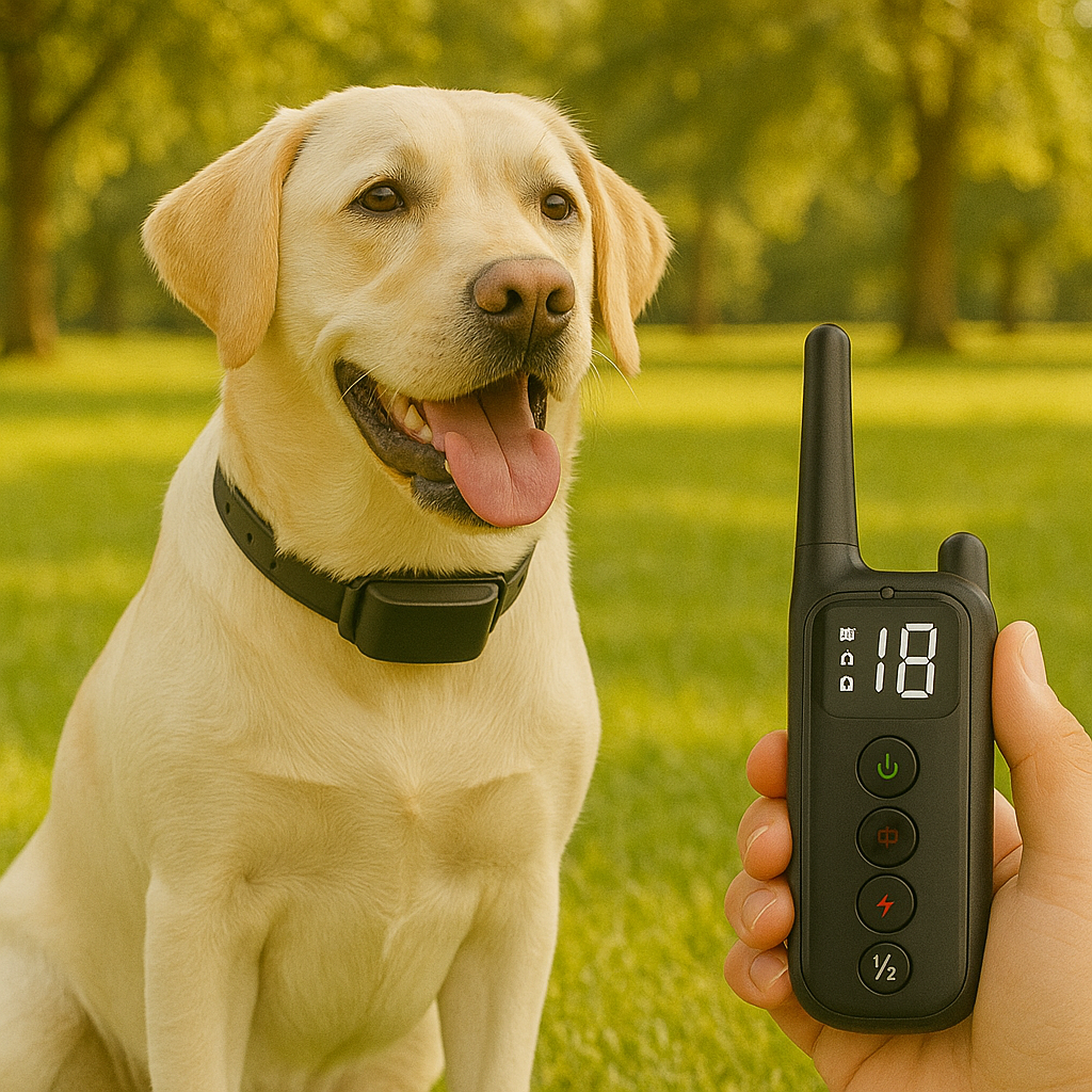 Hondenhalsband met tril en piepfunctie voor honden | Voltix Pro