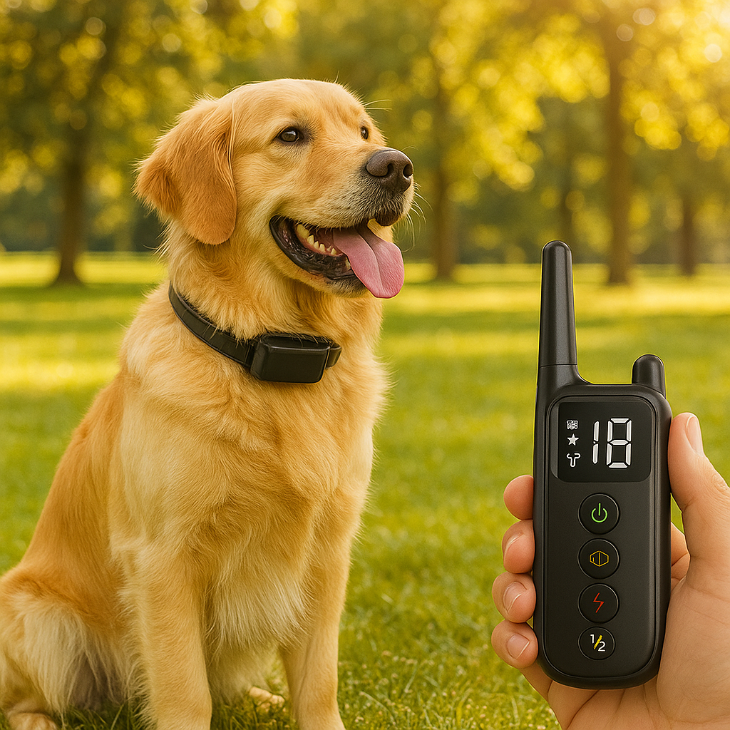 Hondenhalsband met tril en piepfunctie voor honden | Voltix Pro