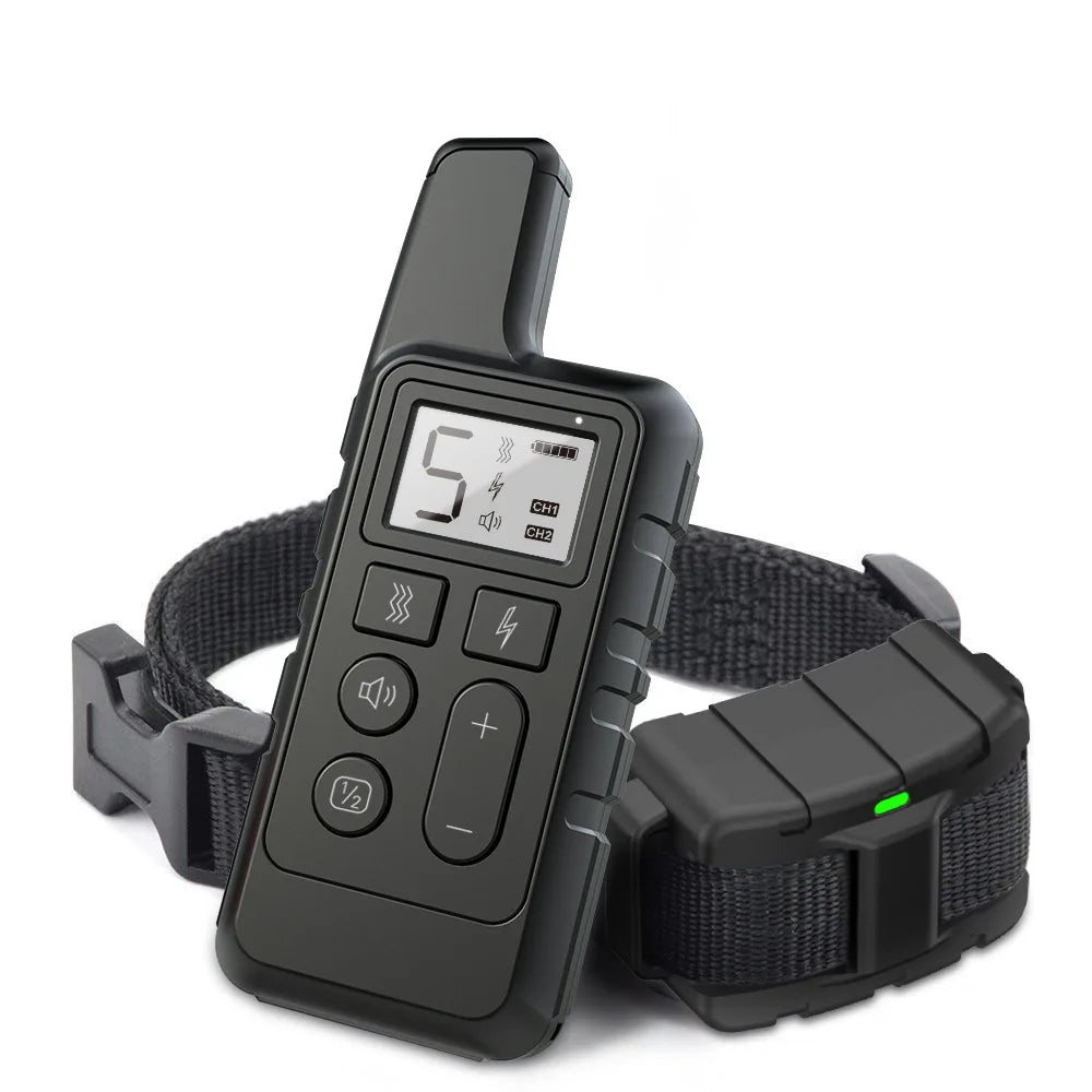 Hondenhalsband met trilling en pieptoon bediening op afstand | Doguvo