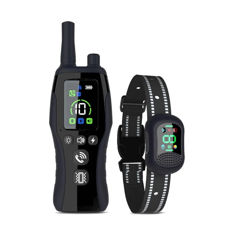 Hondenhalsband met trilling geluid en licht voor training | Dognalo