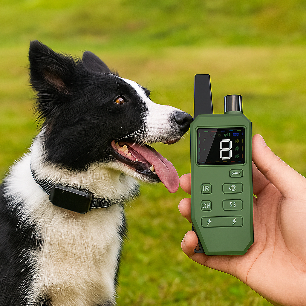 Hondenhalsband voor honden met afstandsbediening en lichtfunctie | Voltino
