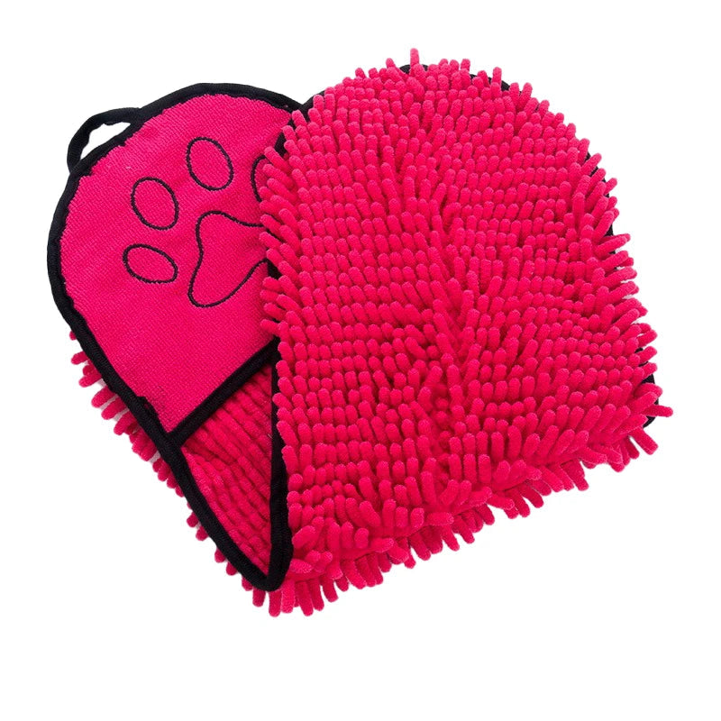 Hondenhanddoek met insteekzakken voor droging | PawDry Grip