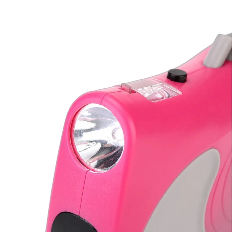 Hondenriem 5M met LED en automatische lijncontrole | Dogmere