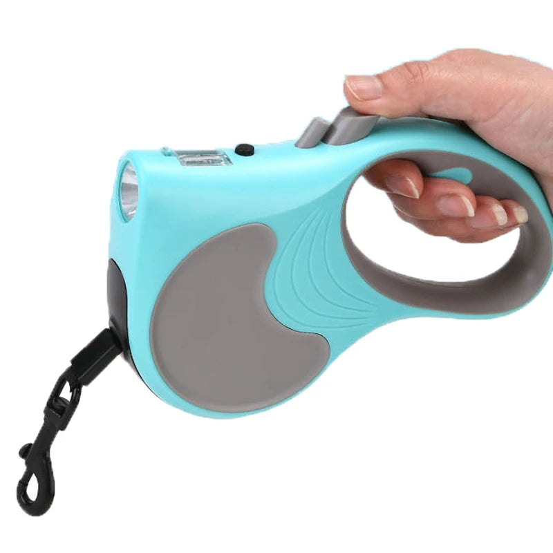 Hondenriem 5M met LED en automatische lijncontrole | Dogmere