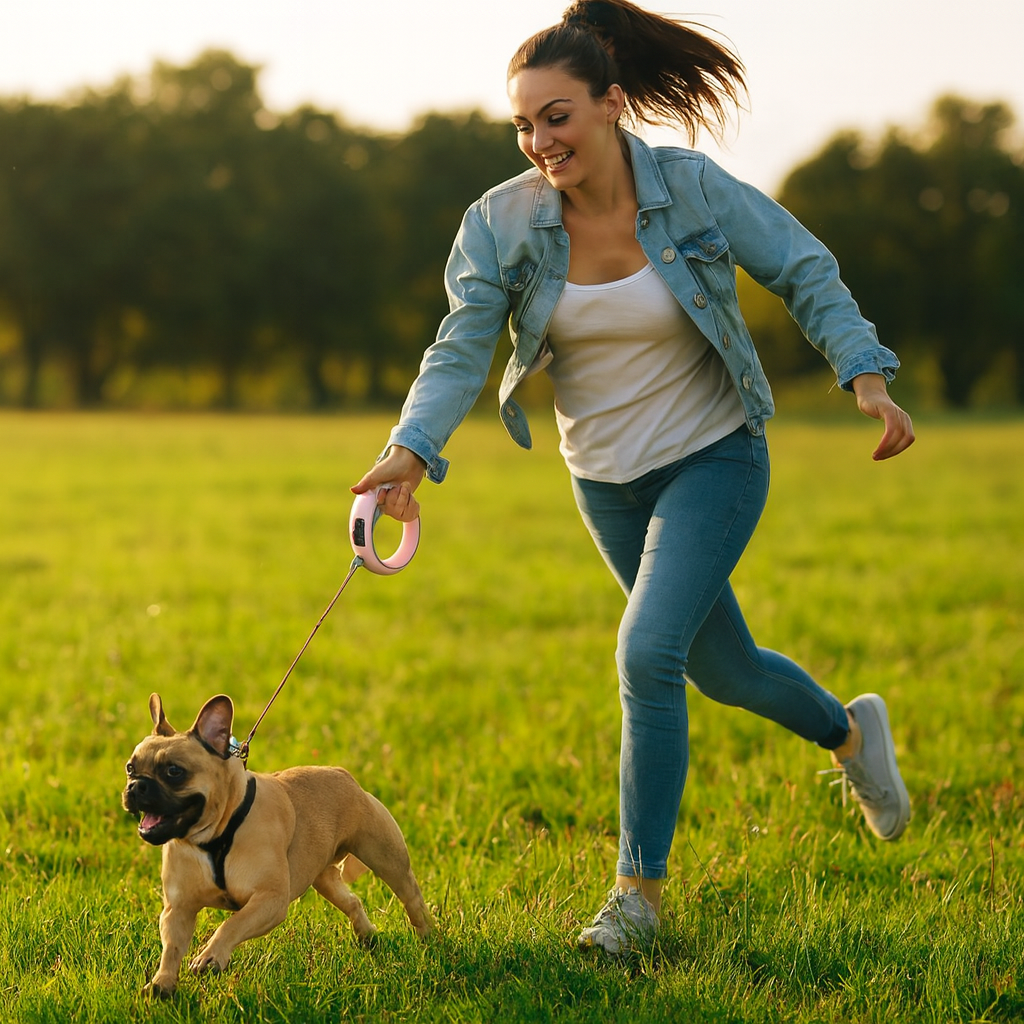 Hondenriem intrekbaar automatisch met stevige handgreep | FlexiPaws