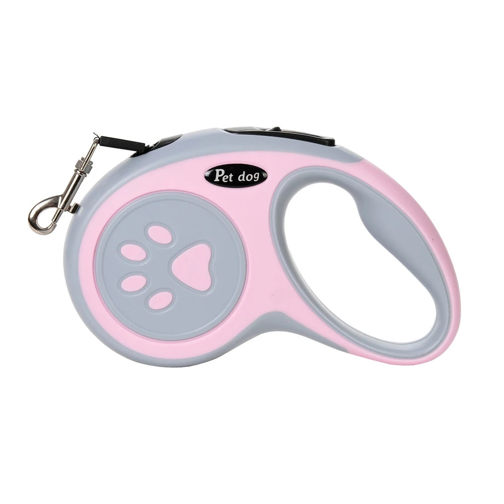 Hondenriem met automatische oprolfunctie 3-5 meter nylon | Pawlon
