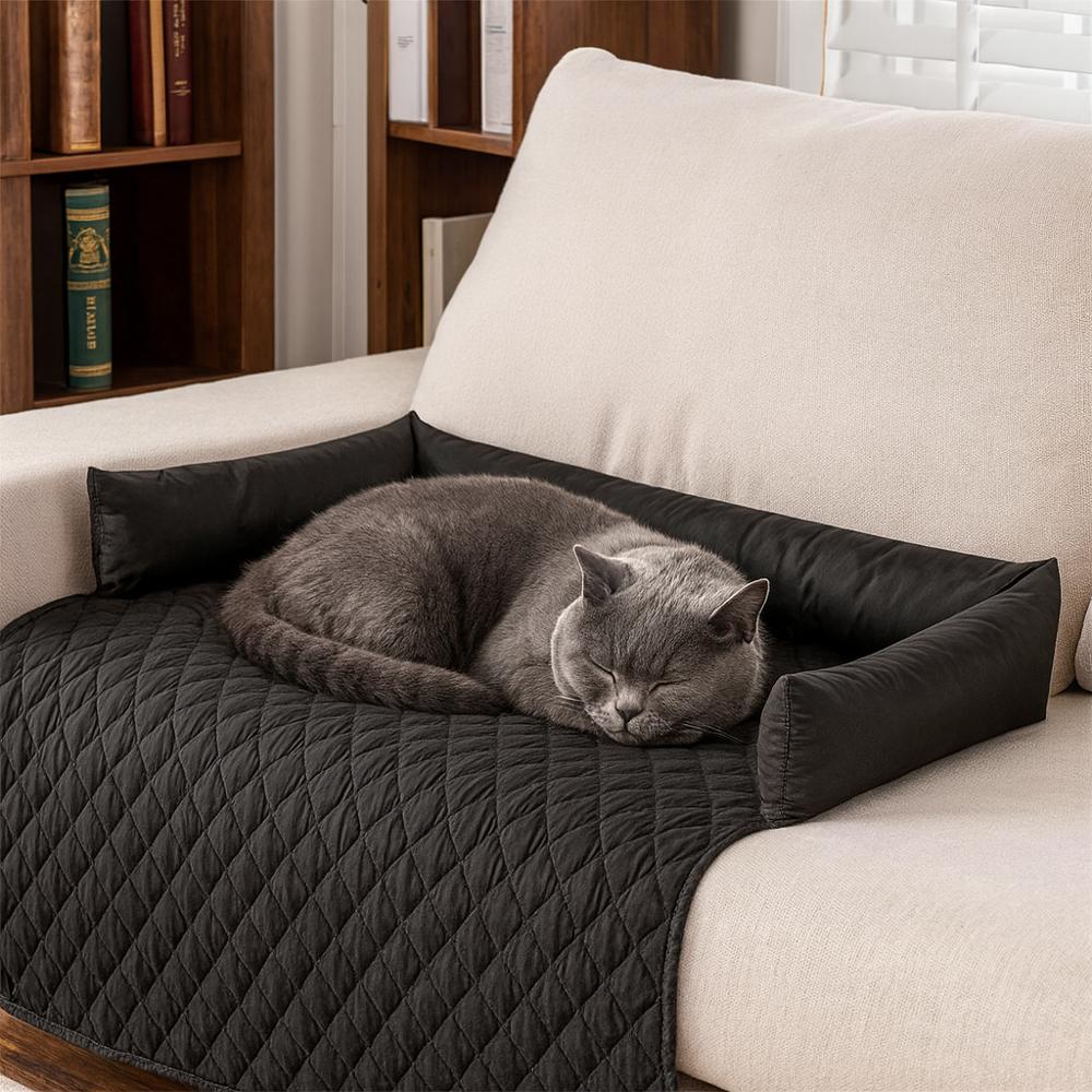 Kattenbed met verhoogde randen voor bank en auto | Felurio