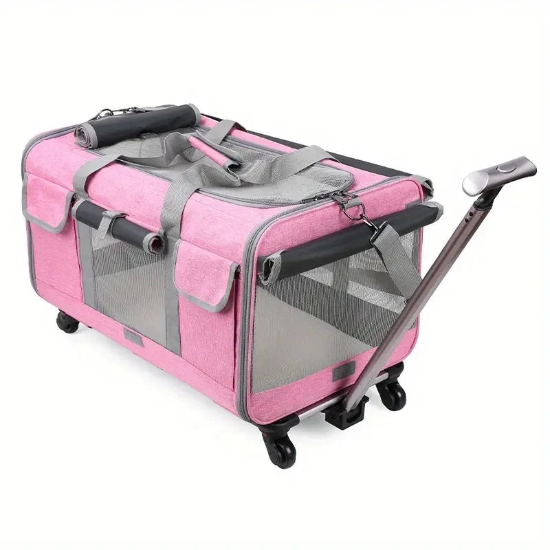 Kattenbuggy met dubbele compartimenten voor vervoer | Felano