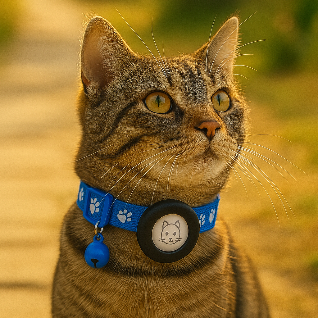Kattenhalsband met AirTag-houder en verstelbare pasvorm | Belloy