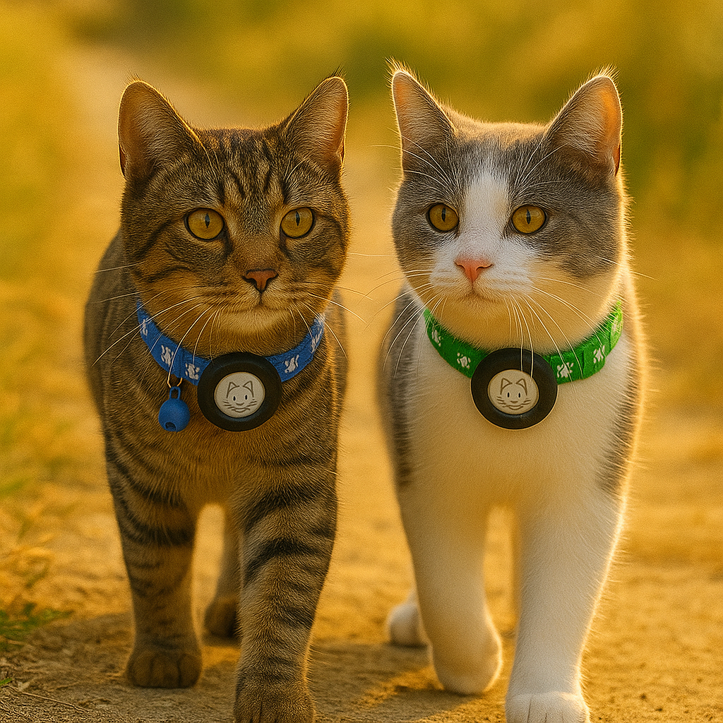 Kattenhalsband met AirTag-houder en verstelbare pasvorm | Belloy