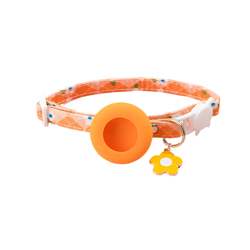 Kattenhalsband met AirTag-houder voor buitengebruik | Tracksy