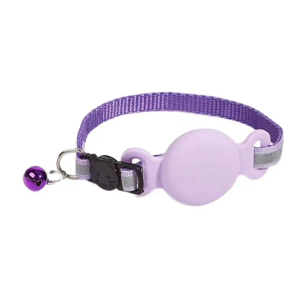 Kattenhalsband met AirTag houder en reflecterende strip | Felitag