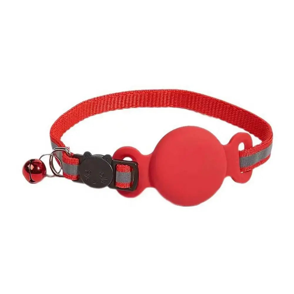 Kattenhalsband met AirTag houder en reflecterende strip | Felitag