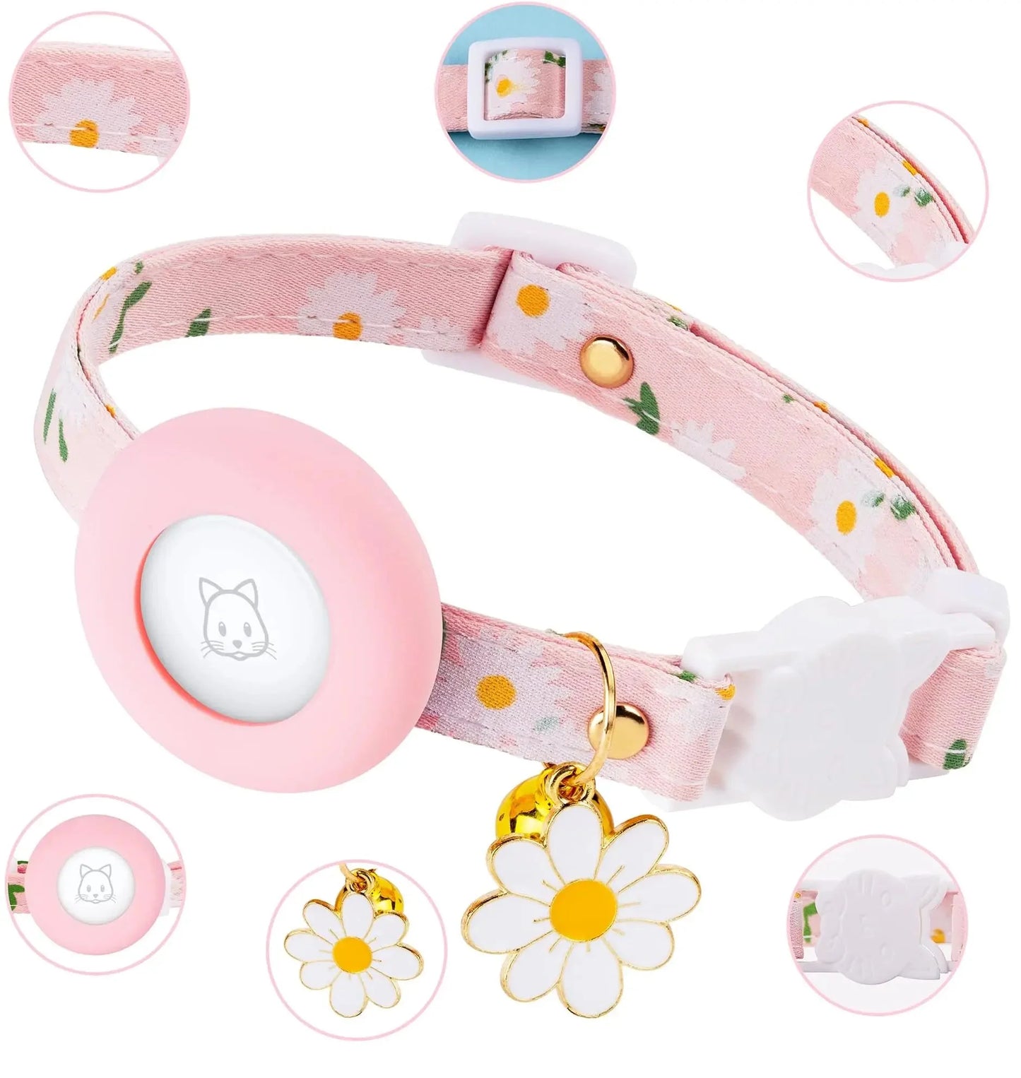 Kattenhalsband voor AirTag en gps tracking | Pawtrax Pro