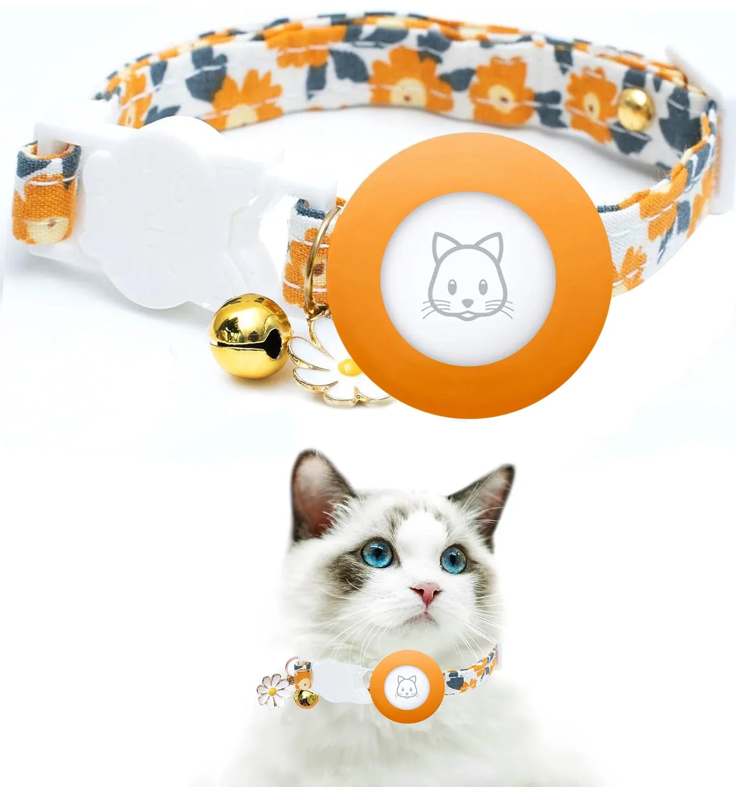 Kattenhalsband voor AirTag en gps tracking | Pawtrax Pro