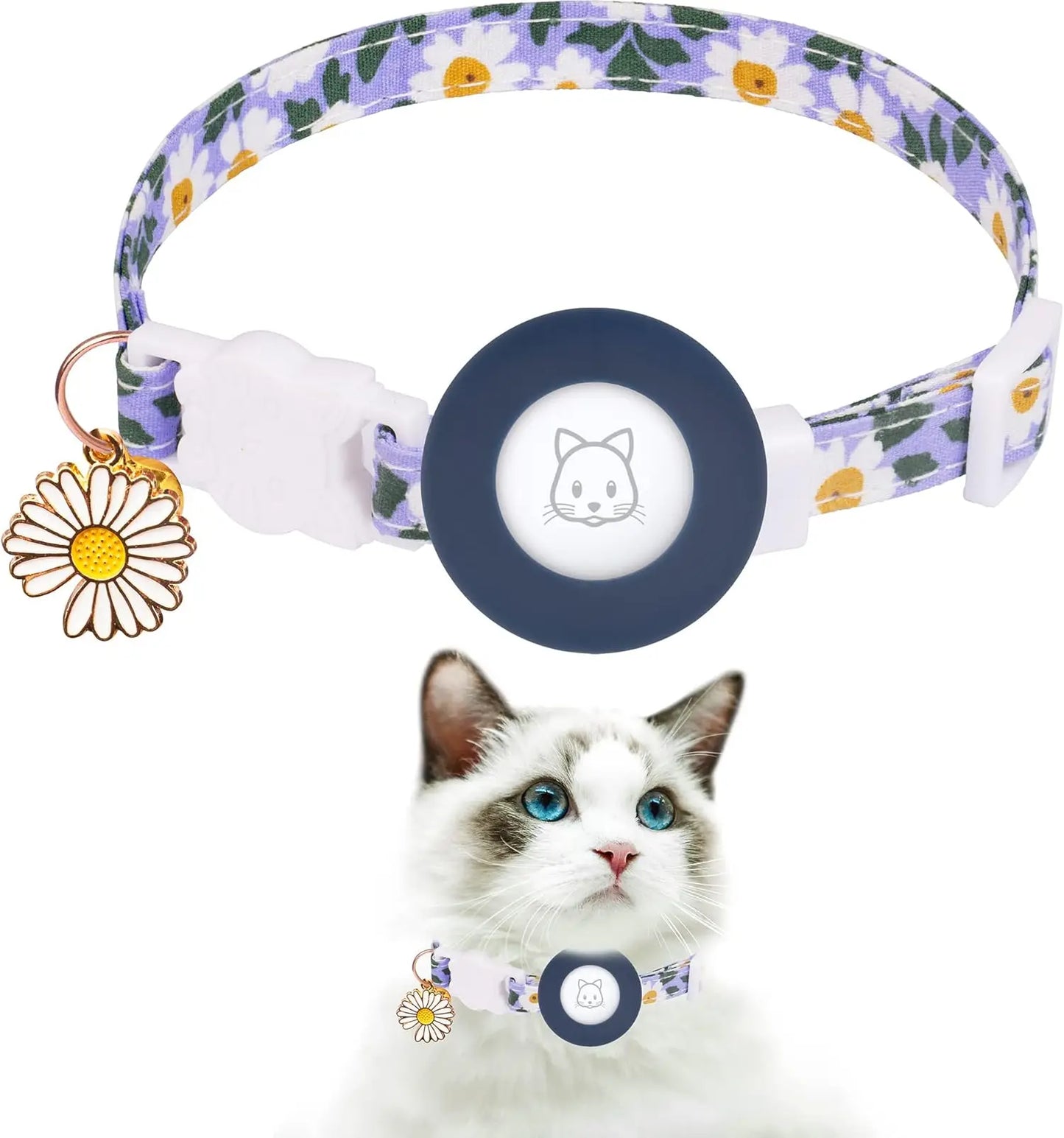 Kattenhalsband voor AirTag en gps tracking | Pawtrax Pro
