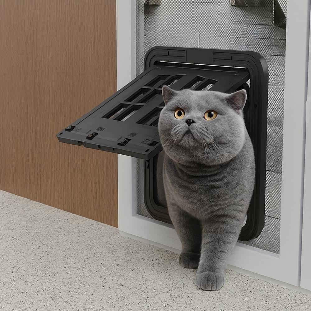 Kattenluik compacte doorgang voor binnen en buiten gebruik | Petrona
