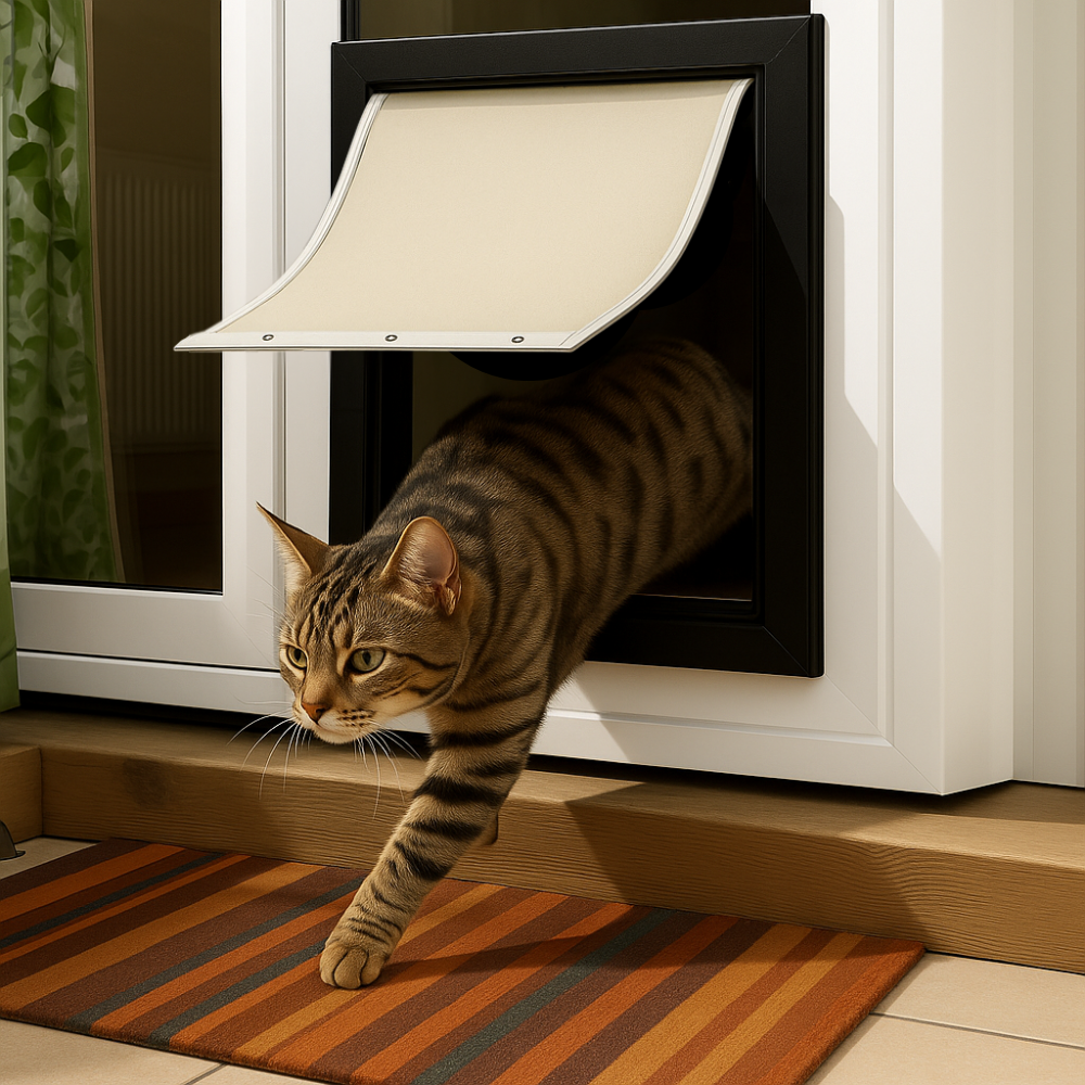 Kattenluik met stille sluiting en duurzaam ABS materiaal | Feluro