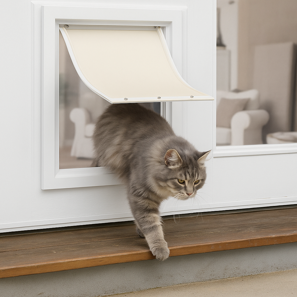 Kattenluik met stille sluiting en duurzaam ABS materiaal