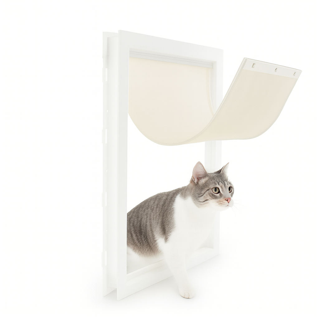 Kattenluik met stille sluiting en duurzaam ABS materiaal