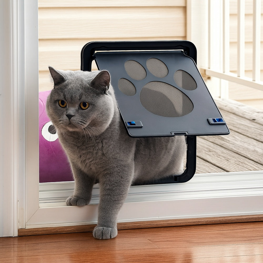 Kattenluik met vliegengaas tegen insecten en vliegen | Flapzo
