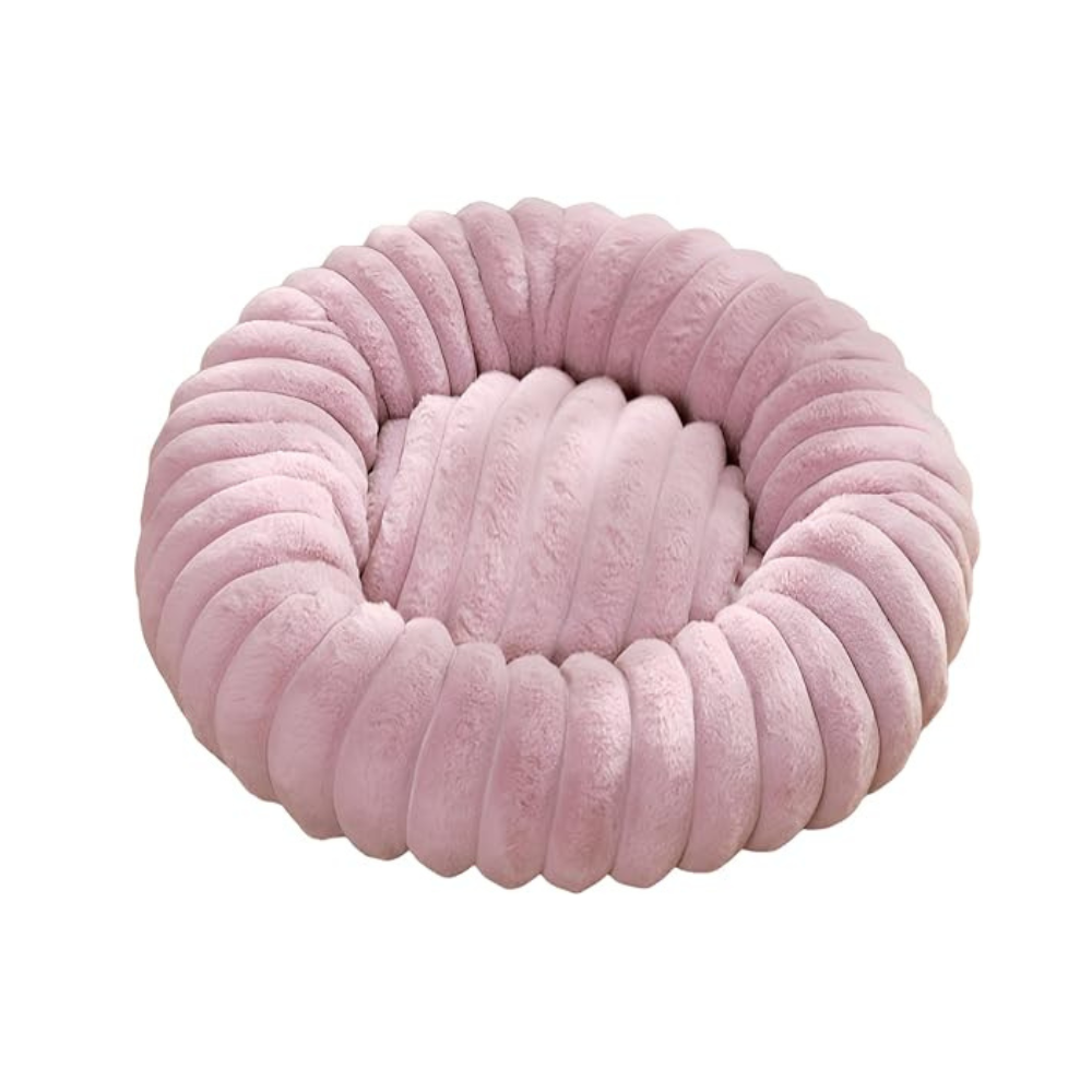 Kattenmand rond pluche design met stevige randen | Cattie