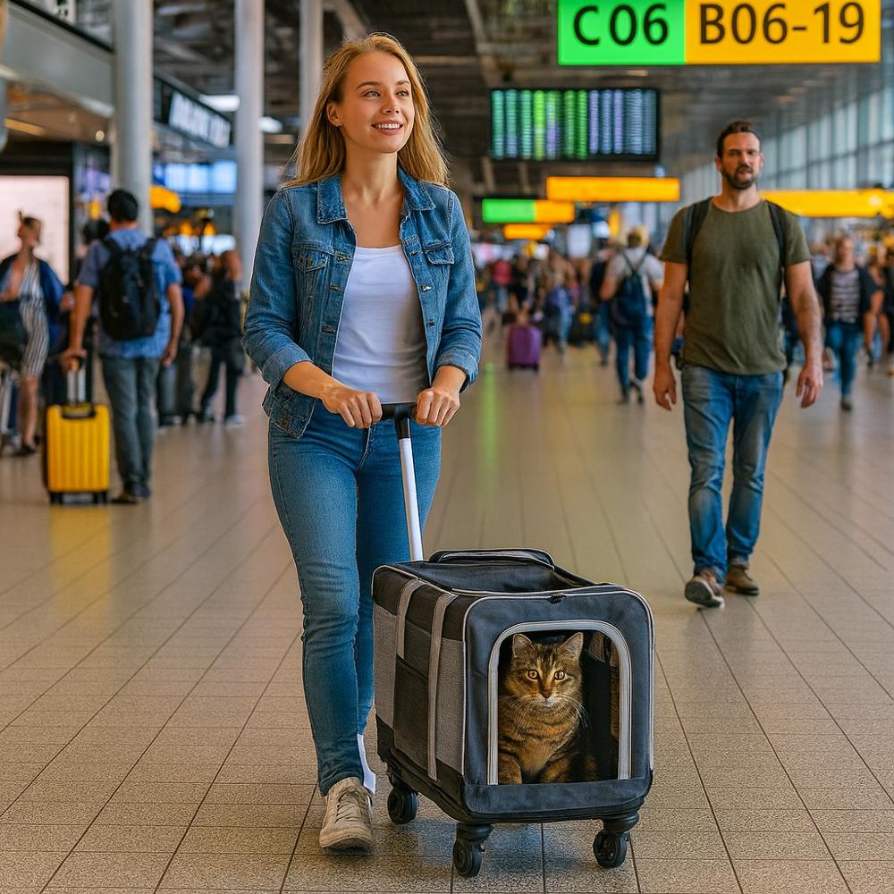 Kattentrolley met groot draagvermogen voor reizen | Mivora