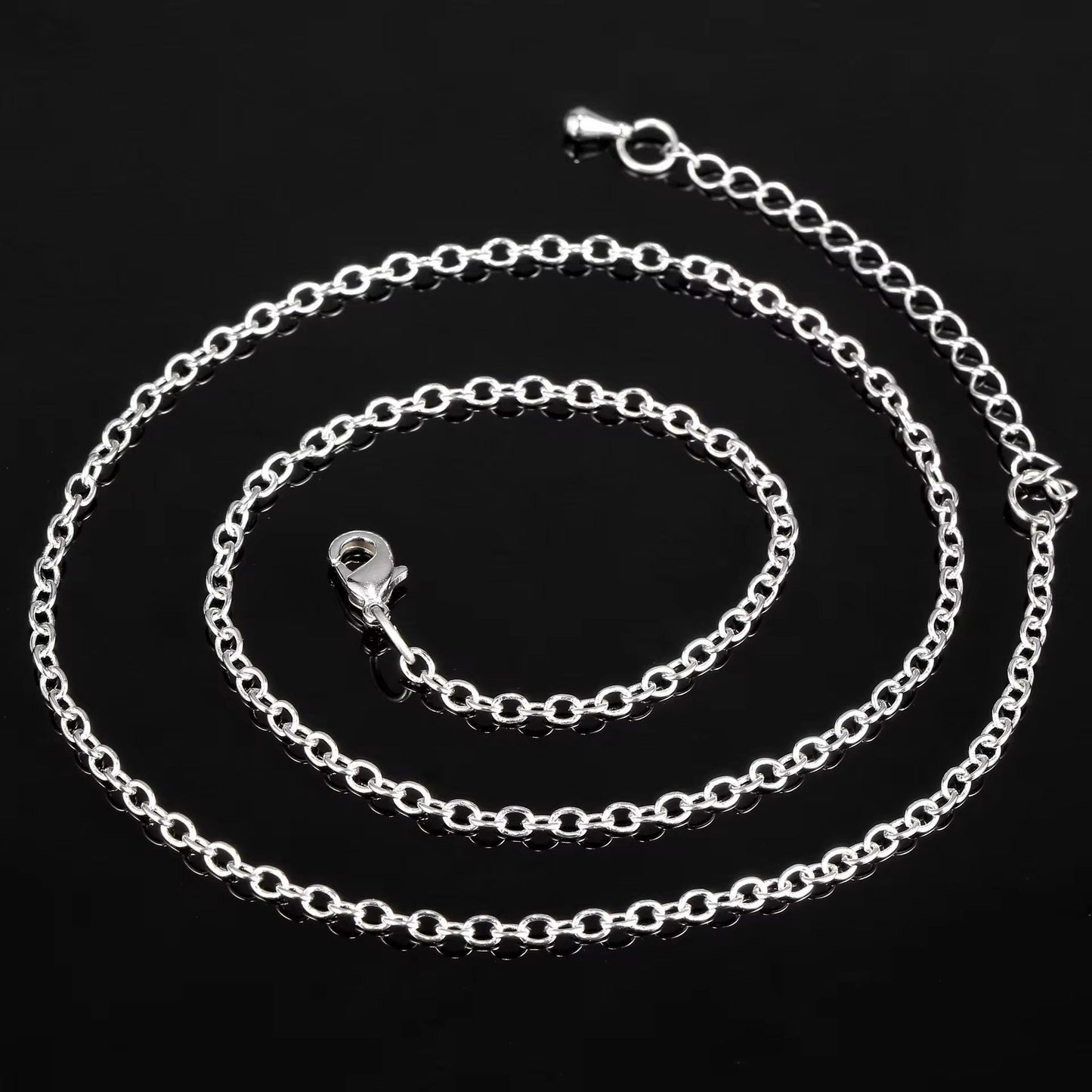 Lissy | Zilveren Kattenketting met Hartvormige Hanger