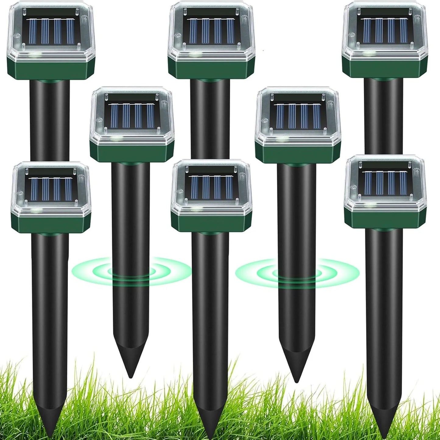 Mollenverjager op zonne-energie voor tuin met ultrasoon geluid | Solmora