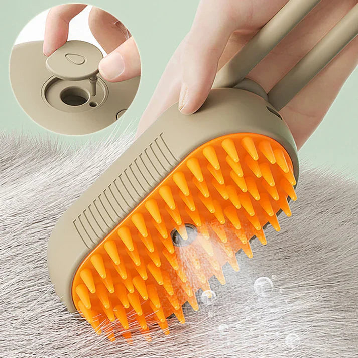 Nox | Verzorgingsborstel met stoomfunctie en massage voor huisdieren