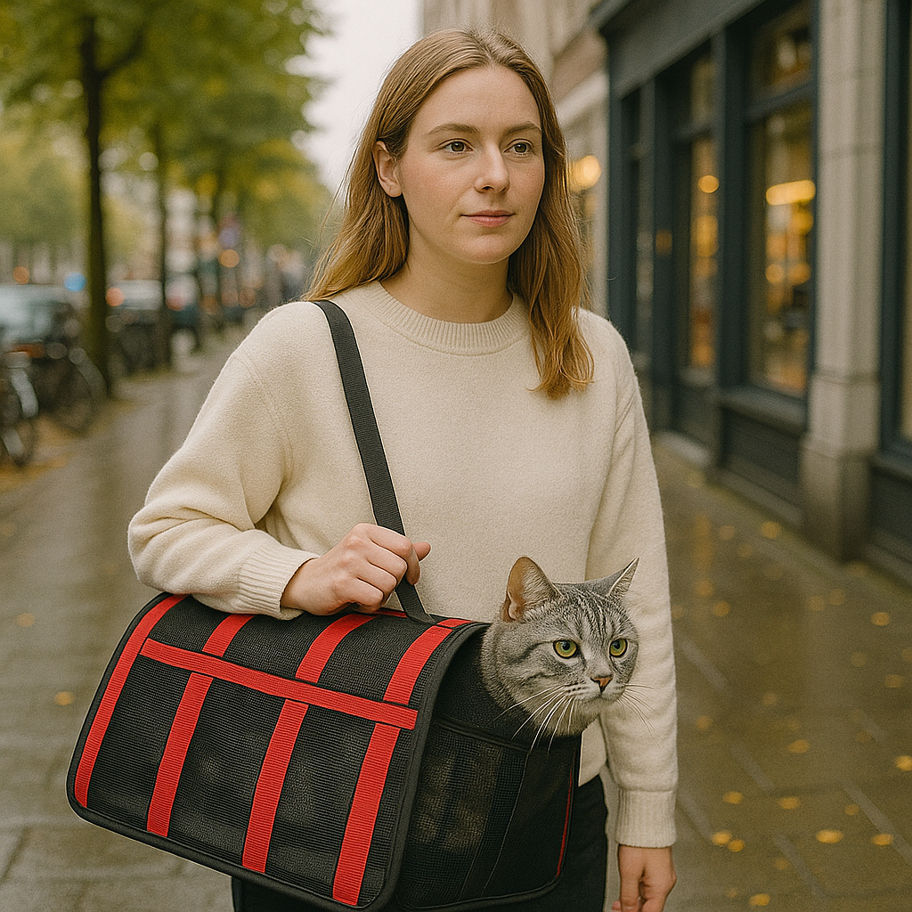 Opvouwbare kattenreistas met ademend ontwerp | Cattura