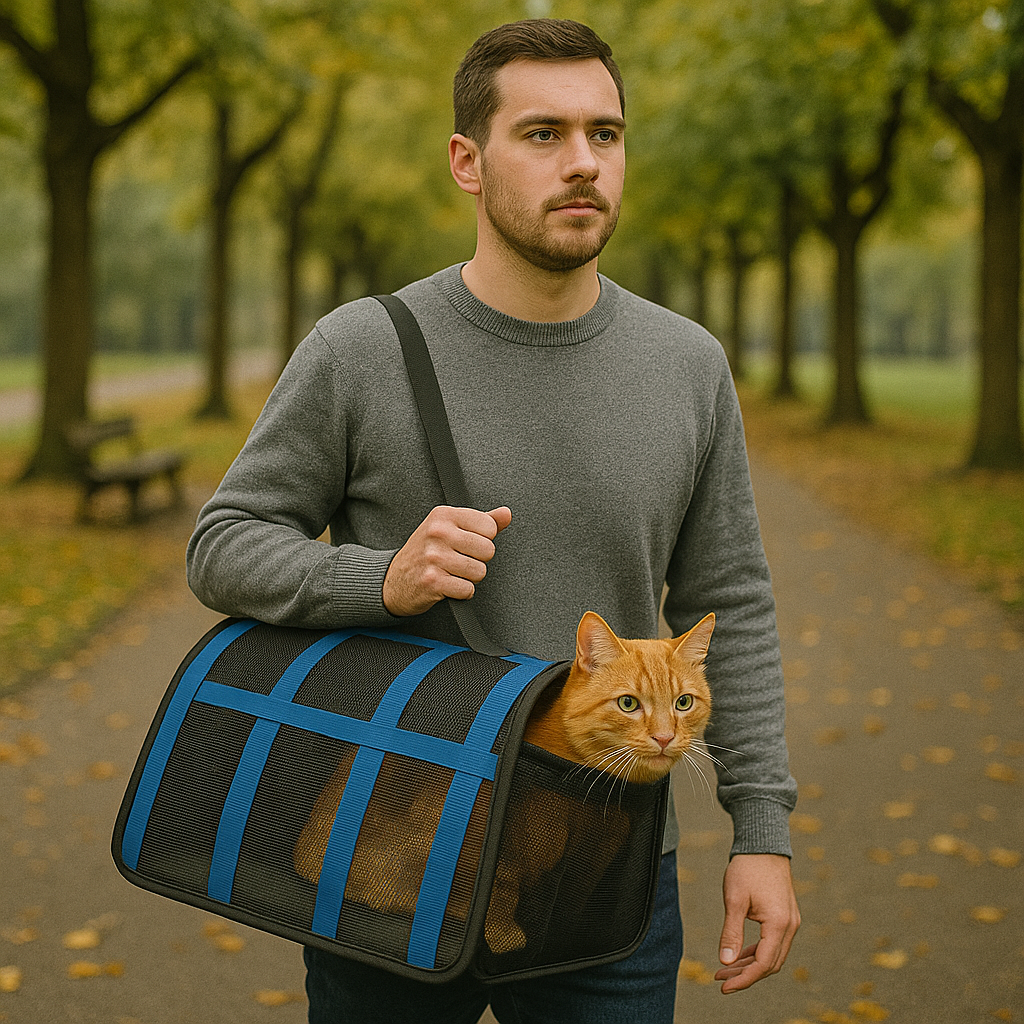 Opvouwbare kattenreistas met ademend ontwerp | Cattura