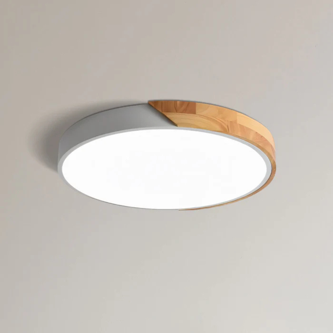 Plafondlamp met LED Scandinavisch Houten Design | Norvian