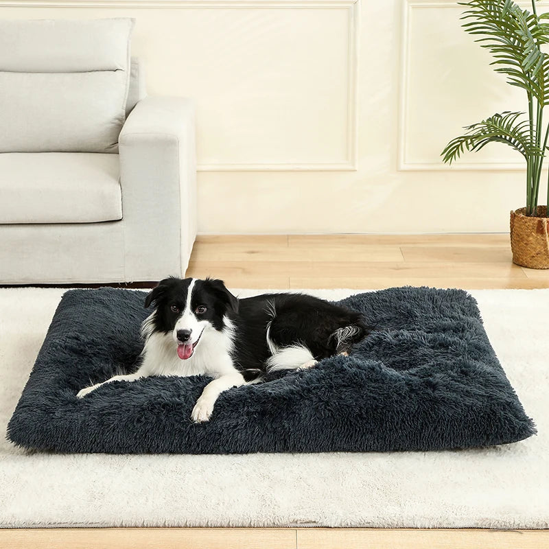 Pluche hondenbed met antislip en opvouwbaar ontwerp | Pawzora