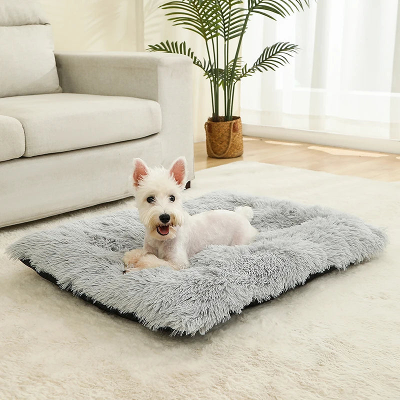 Pluche hondenbed met antislip en opvouwbaar ontwerp | Pawzora