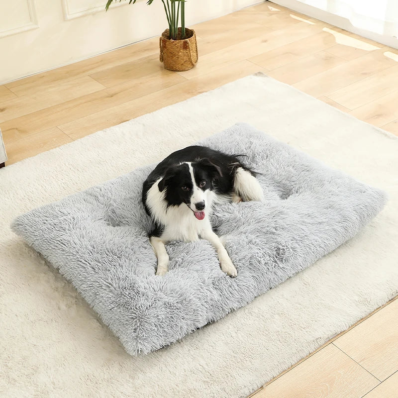 Pluche hondenbed met antislip en opvouwbaar ontwerp | Pawzora
